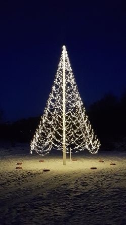 Invigning av vår nya julgran på Ängsholmsbadet
